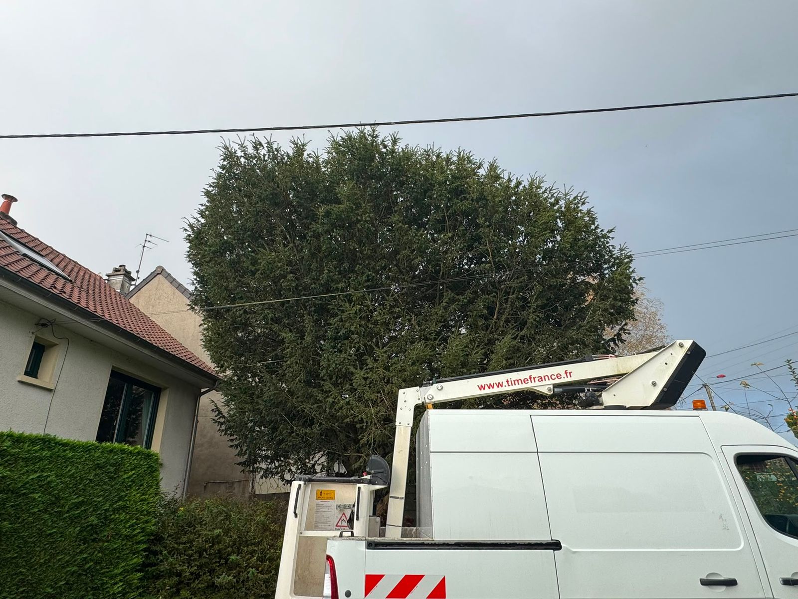 Taille en hauteur à la nacelle